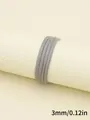 3mm grey faux sheepskin sewn core-wrapped cord for DIY jewelry making accessories - 3mm x 1m / Gray (00301)