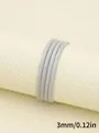 High-quality grey 3mm stitched faux leather cord for DIY jewelry making accessories - 3mm x 1m / Light Gray (00306)
