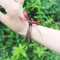 Set of five elegant dark brown silicone jelly bangles with gold foil flakes inside - 5 Pieces / Dark Brown (13#)