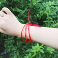 Stylish red silicone jelly bangles set with silk ribbon tie for outdoor fashion jewelry - 5 Pieces / Bright Red (23#)