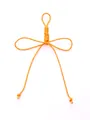 Accessorio per borsa fatto a mano con nodo a farfalla intrecciato giallo per il DIY - Fiocco (21052) / Giallo Oro