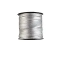 Silberne metallische PU-Leder-Flachschnurspule für DIY-Handwerk und Schuhbänder. - Silber PU (1016)