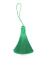 Handmade vibrant green polyester vertical tassel pendant for DIY crafts and decor - Plain Style Without Bead / Verdant
