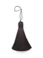 Elegant dark brown polyester vertical tassel with hanging loop for DIY craft projects - Plain Style Without Bead / Dark Brown