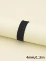 High quality 4mm black PU braided leather cord rope for DIY jewelry crafts and accessories - Three-Strand Twisted Style (00331)