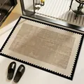 Vintage stamp style non-slip absorbent bathroom floor mat made of diatomaceous mud - 40x60cm (Standard Style) / Brown Style (Rectangular)