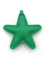 Creative green leather star charm pendant with stitched edges for handbags and keychains - Star Pendant / Verdant