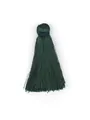 Dark green vertical polyester tassel pendant for DIY handmade crafts and accessories - Plain Style Without Bead / Dark Green