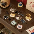 Tappetino caffè assorbente in farina fossile con simpatici motivi di gatti - Angolo Caffè Gatto / 30x40cm