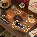Tappetino per macchina da caffè con cane carino in terra di diatomee assorbente Hello May - Bassotto Vintage / 30x40cm (Pelle Assorbente)