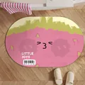 Schattige roze drakenvrucht diatomeeënaarde badmat, antislip voor in de badkamer. - 1 Stuk / Fruit / 40*60cm