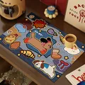 Tappetino assorbente in fango di diatomee con simpatico cane cartone animato per angolo caffè - Bassotto Blu Denim / 30x40cm