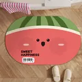 Schattige badmat van zachte diatomeeënaarde met watermeloenprint en antislip laag - 1 Stuk / Watermeloen / 40*60cm