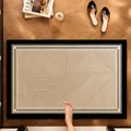 Rutschfeste, saugfähige Badematte mit geometrischem Muster und schwarzem Rand - 50*80cm / Verdickter Diatomeenschlamm / Geometrische Linie