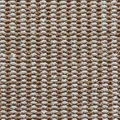 Detail texture of faux sisal woven entryway floor mat in brown and white finish - 40*60cm / Camel & White