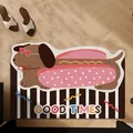 Dachshund hot dog shaped indoor entryway floor mat featuring a cute cartoon design - Sausage Dog Style A / 40*60cm