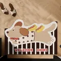 Dachshund dog indoor entryway mat with 'Welcome Home' text and cute hot dog design motifs - Sausage Dog Style B / 40*60cm