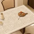 Tovaglia impermeabile in pelle stile americano con motivo floreale beige vintage - 30*60cm / Tovaglietta stile americano - Modello A