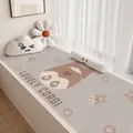 Creamy style Belgian velvet bay window mat with lovely corgi cartoon pattern - 40*80cm / Cream Cartoon Style-M (Corgi Pattern)