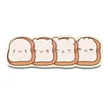 Süße Cartoon-Toast-Muster absorbierende Leder-Küchenmatte für die Küchenboden-Deko - Geschnittenes Brot Stil / 30*90cm