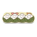 Niedliche Cartoon-Reisbällchen-Küchenmatte aus saugfähigem Leder, rutschfeste Ware - Reisbällchen-Stil / 30*90cm