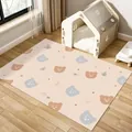 Tappetino impermeabile in PVC per animali con simpatico motivo a orsetto per cani - 60*90cm / Orso Arancione Blu