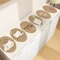 Tovaglietta impermeabile in stile crema cartoon con orsetti e testo di benvenuto - 30*40cm / Orso Fragola Ciliegia
