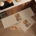 Morandi style non-slip diatom mud kitchen mat set with abstract vase pattern - 40x60cm / Elegant Bottle (Morandi Color)