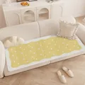 Soft creamy style non-slip yellow sofa cushion featuring white polka dots for home decor - Bright Yellow with White Polka Dots / 40*40cm / Fresh Nier Style-F