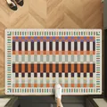 American style geometric entrance mat with non-slip TPR backing for home doorway - 40*60cm / Painted Style B