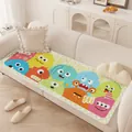 Leuk kleurrijk bankkussen met cartoon monster print en antislip siliconen onderkant - Kleine Monster Donier Stijl / 40*40cm / Stijl A
