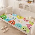 Schattige cartoon monster antislip bankkussen mat met kleurrijk 'NICE DAY' ontwerp - Kleine Monster Donier Stijl / 40*40cm / Stijl B