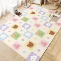 Tappetino per animali in PVC spesso con simpatici orsetti e coniglietti per uso domestico - 40*60cm / Storia Floreale Carina