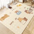 Tappetino per animali in pelle PVC ispessita con simpatici motivi di gatti animati - 40*60cm / Divertimento Miau e Bau