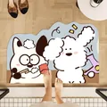 Simpatico tappetino da bagno antiscivolo a cartone animato per doccia o ingresso camera - Parco Lavaggio Cani-E