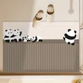 Panda pattern bathroom floor mat with absorbent non-slip backing for toilet entrance - Panda Climbing Style F (Diatom Mud) / 40*60cm