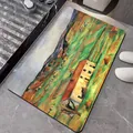 Detailed view of diatom mud bath mat featuring an artistic oil painting landscape - 40*60cm / Beethoven Town (Rectangle)