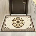 Elegant New Chinese style entryway doormat with Greek key border and intricate patterns - 40*60cm / New Chinese Style-25
