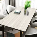 Modern heat-resistant rectangular dining table mat with stylish light wood grain pattern - Wood Pattern 1
