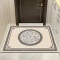 New Chinese style non-slip entry door mat with traditional circular cloud pattern - 40*60cm / New Chinese Style 06