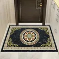 Classic black and gold Chinese style non-slip door mat for home entrance hall - 40*60cm / New Chinese Style 09