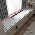 Tappetino per davanzale in fango di diatomee stile nordico con trama in marmo - 60*100cm (Taglio Libero) / Stile Cucitura Marmo Rosa (07)