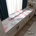 Tappetino per davanzale in terra di diatomee con piume e testo 'Happy every day' - 60*100cm (Taglio Libero) / Stile Motivo a Piume (01)