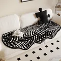 Modern irregular zebra pattern sofa cushion cover for a minimalist cream fabric couch - 50*50CM / Luxury Impression-G (Zebra Pattern)