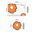Set mit wasserdichten Leder-Tischsets mit Blumenmuster, 40x30cm und 20x20cm groß. - 20*20cm / Blumen Platzset Stil F