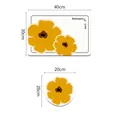 Leder Platzdeckchen-Set mit Blumenmuster in verschiedenen Größen für den Tisch - 20*20cm / Blumen Platzset Stil H