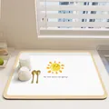 Alfombrilla de drenaje de cocina de cuero absorbente con diseño de sol alegre y texto - Patrón de Sol Pequeño Estilo C / 30x40cm