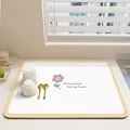 Alfombrilla escurreplatos de cuero absorbente con flores púrpuras y borde beige - Patrón de Flor Púrpura (Estilo F) / 30x40cm