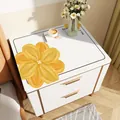 Waterproof leather bedside table protector mat featuring a large yellow flower design - 30*40cm / Flower Pattern B