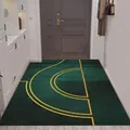 Tapis d'entrée vert moderne avec des motifs géométriques dorés élégants pour l'intérieur - 40*60cm / Style De Luxe 12